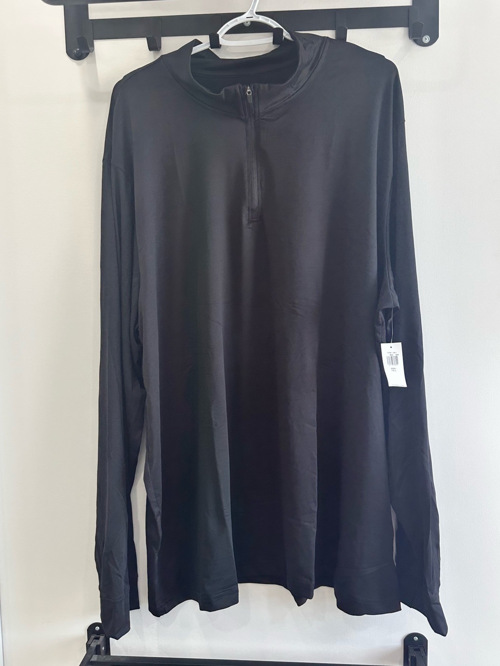 Old Navy Black Long-Sleeve Quarter-Zip Active Pullover